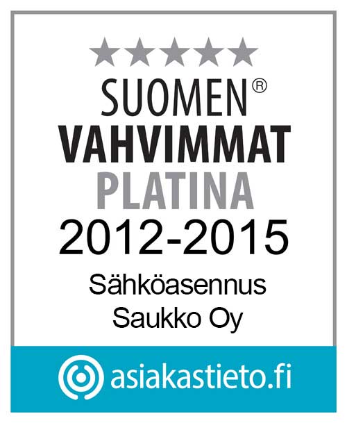 Sähköasennus Saukko kuuluu Suomen vahvimpiin yrityksiin.